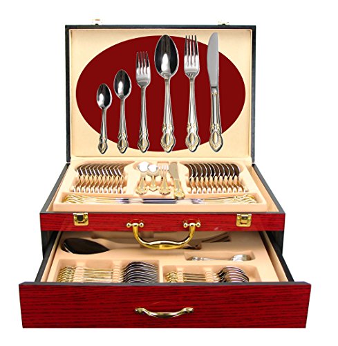 75 Pc Luxury Flatware Set for 12 w (Regency)