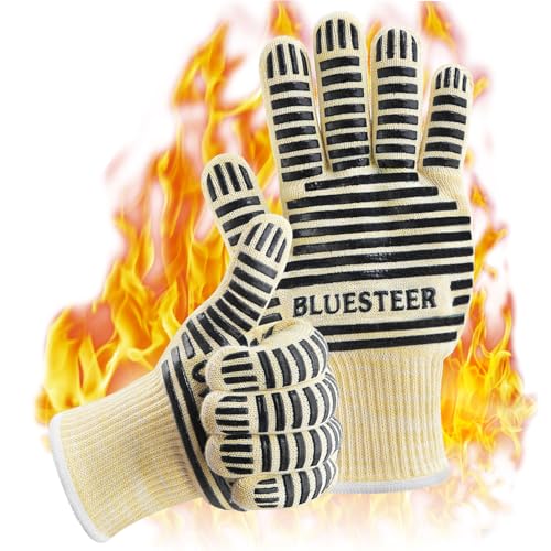 Heat Resistant Oven Gloves with Fingers (9 Ounce)