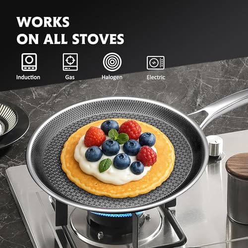 Crepe Pan 10 in Nonstick Crepe Pan (Snowflake / 10 in)