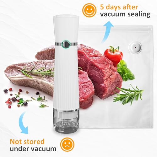 Handheld Vacuum Sealer for Food (Compact (1.89''W x 1.89''D x 8.19''H))