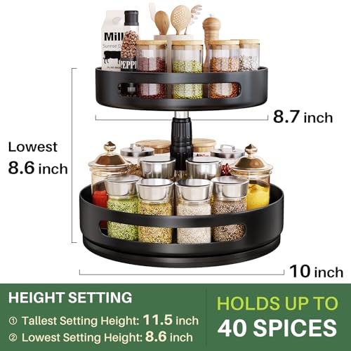 Lazy Susan Spice Rack Organizer for Cabinet