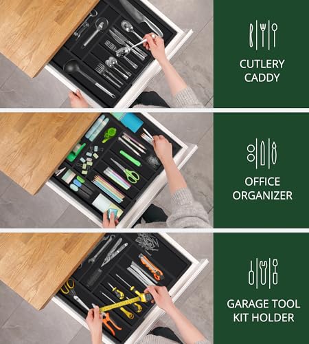 Luxury Bamboo Kitchen Drawer Organizer
