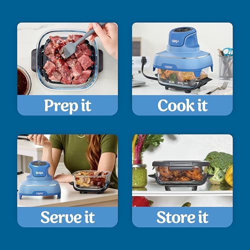 Crispi Glass Air Fryer (Electric Cobalt)