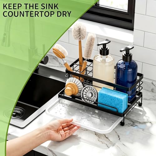 Sponge Holder for Kitchen (Black)
