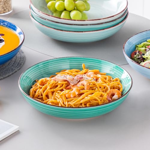 Bonita Pasta Bowls Set of 6 (Cool Color / 50 Oz)