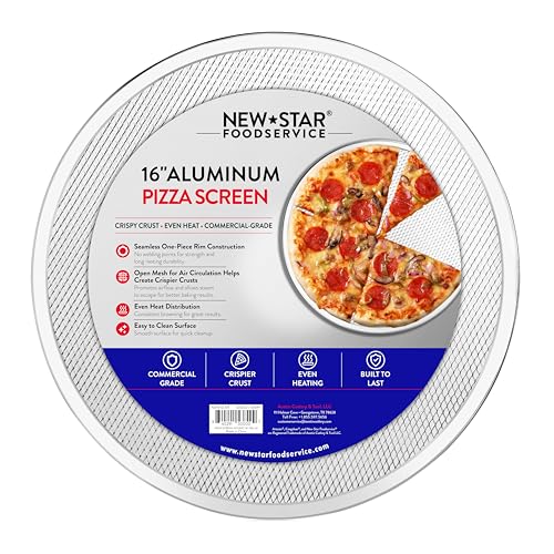 Restaurant Grade Seamless Aluminum Pizza Baking Screen