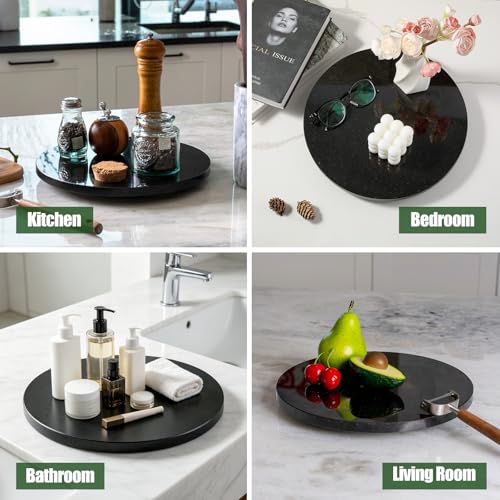 Marble Lazy Susan (Zimbabwe Black / 16")