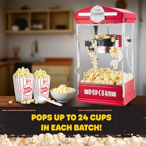 Popcorn Big Bambino 4oz Popcorn Machine (Red)