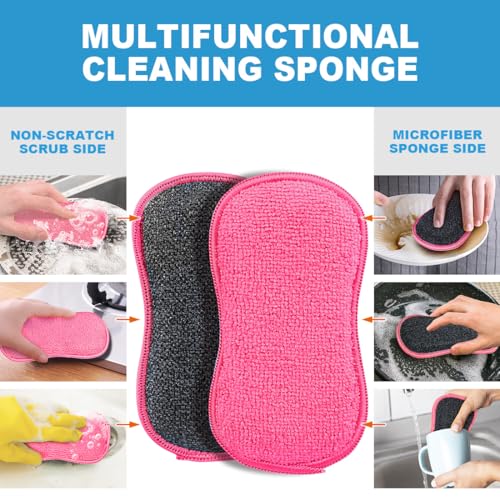 Dish Sponge 12 PK (Pink)