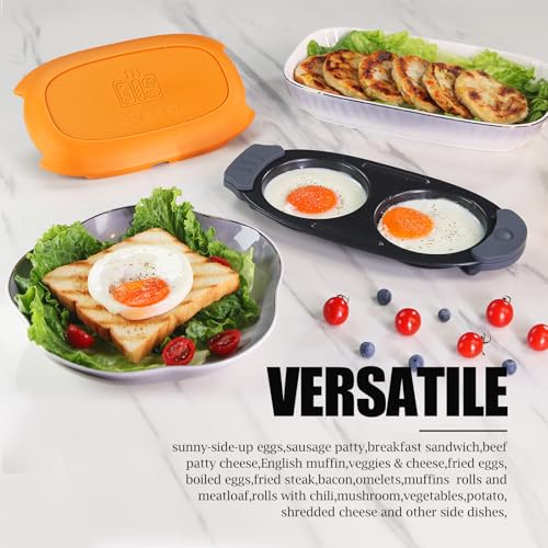 Quick Heat Microwave Egg Cooker (Orange)