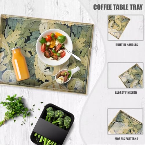 Plastic Serving Tray with Handles for Coffee Table (Multi G)