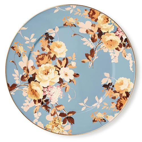 Enamel Serving Platter (Slate Wild Rose)