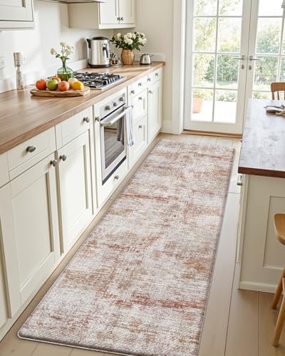 Kitchen Floor Mats Cushioned Anti Fatigue Runner Rug 23x86 Red (Red / 86"L x 23"W x 0.4"Th)