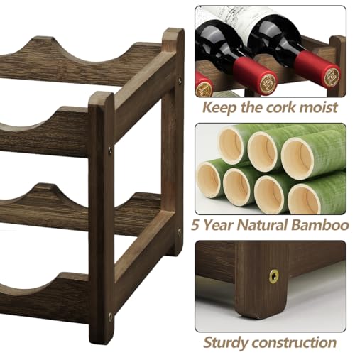 Wine Rack 8 Bottle 2 (2 Tier Moca)