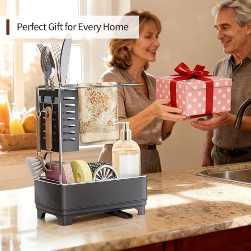 2 Tier Sponge Holder for Kitchen Sink (Grey 2)