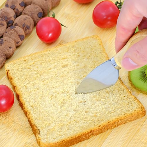 Bamboo Charcuterie Boards Cheese Board Knife Set (13" x 7.9" x 0.6")