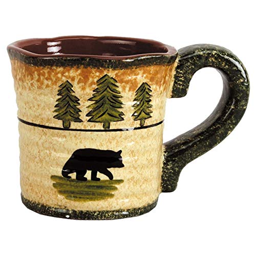 Rustic Bear 16 Piece Ceramic Dinnerware Set with Plates (Rustic Bear / 16 Piece)