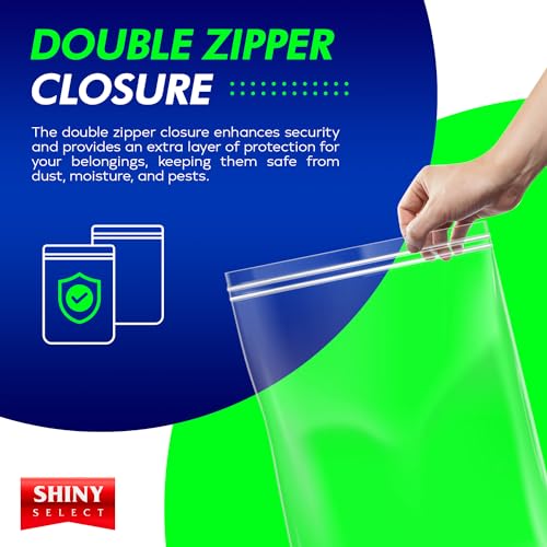 12 Count Double Zipper Jumbo Bags (12 Count 2 Mill)