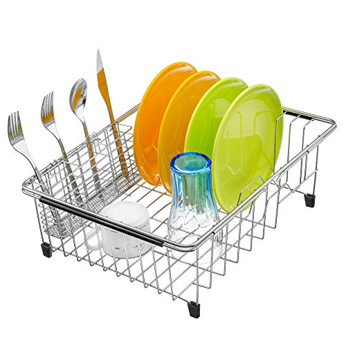 Expandable Dish Drying Rack Over Sink