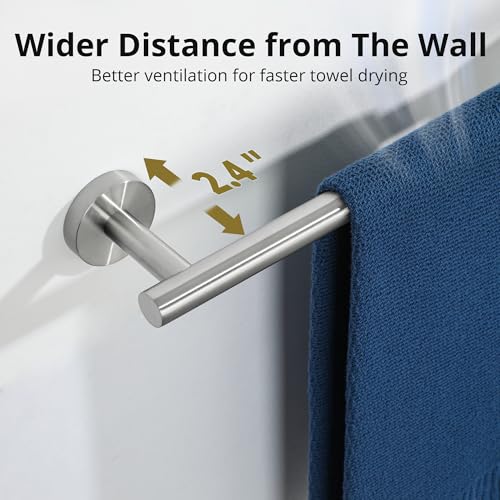 Towel Racks for Bathroom 24 Inch (Brushed Nickel)