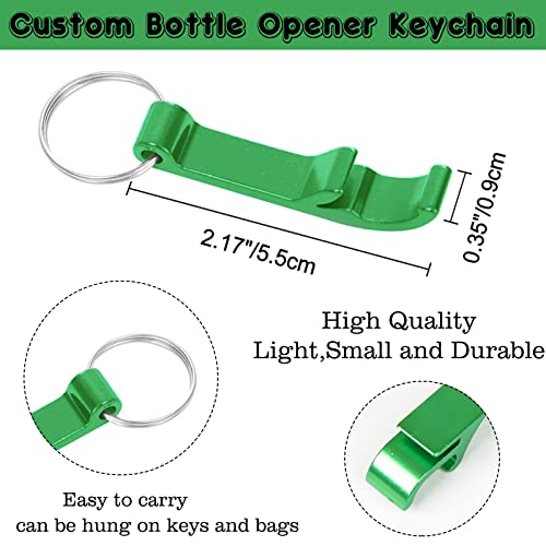200PCS Personalized Bottle Opener Keychain Bulk Custom Beer Bottle Opener with Logo Text Engraved Wedding Bottle Opener Favors Customized Gifts for Guests Baby Shower Birthday Party (200 Count)