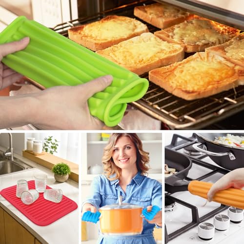 5 Pack Silicone Trivets for Hot Pots and Pans