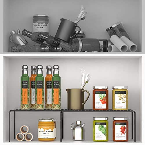 Expandable Metal Rustproof Kitchen Counter Shelf Rack (6 Count)