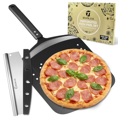 Perforated Pizza Peel 12 Inch Non (black-bm)