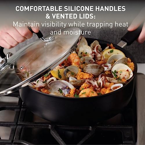 Ultimate Hard Anodized Nonstick Fry Pan With Lid 12 Inch (12-Inch with lid)
