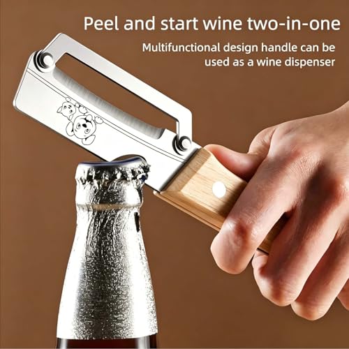 Vegetable Peeler (Standard / Silver/Natural Wood)