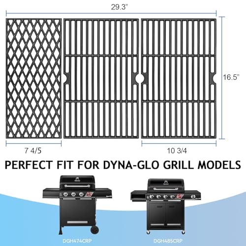 Grill Replacement Parts for Dynaglo Grill Grates DGH474CRP DGH485CRP (16.5" x 29.3")