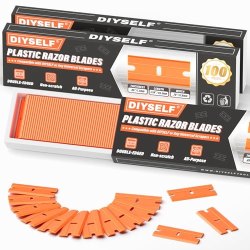 300 Pack Plastic Razor Blades (300 Pcs)
