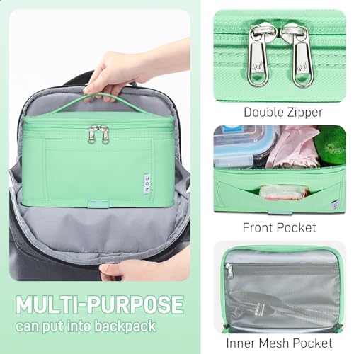 NOL Small Lunch Bag Mini Lunch Box Insulated Lunch Bag for Men