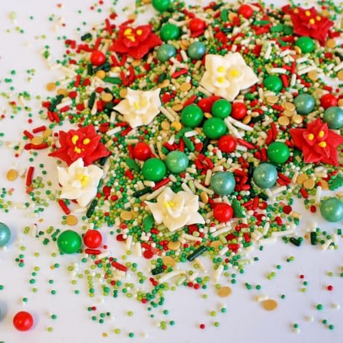 Vintage Christmas Sprinkle Mix (Green, White, Red)