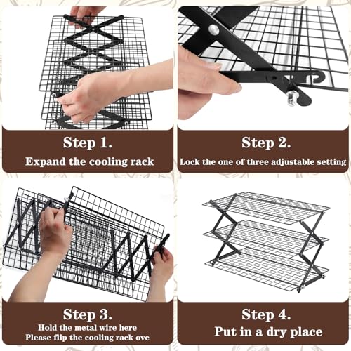 3 Tier Collapsible Cooling Rack (26 Count)