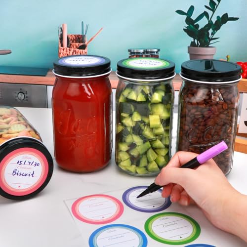 Wide Mouth Mason Jars 32 oz 12 Pack (32oz - Jar Lettering)