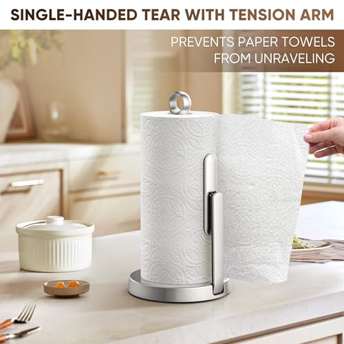 Heavy Duty Paper Towel Holder with Tension Arm