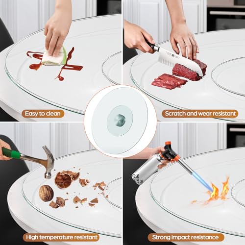 31" Glass Lazy Susan for Dining Table