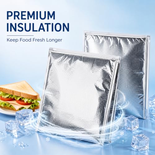 Insulated Food Storage Bag with Zipper Design