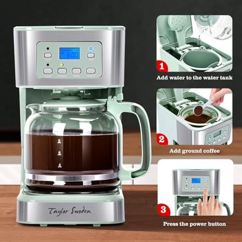 12 Cup Programmable Coffee Maker (Green)