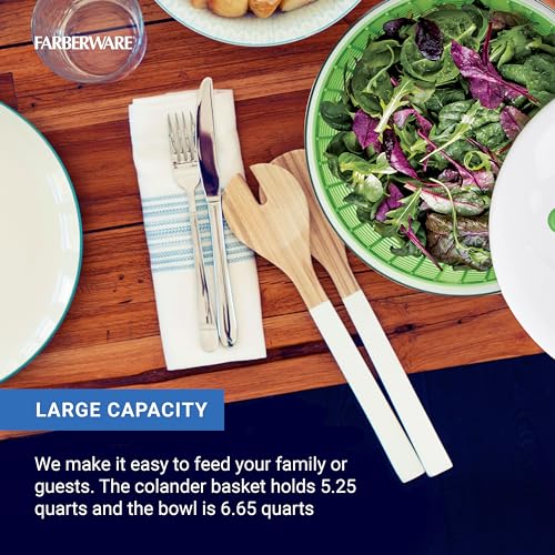 Easy to use pro Pump Spinner with Bowl (Green / 6.6 quart)
