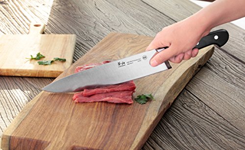 V2 Series 59182 German Steel Forged Chef Knife (9.5" / Black)