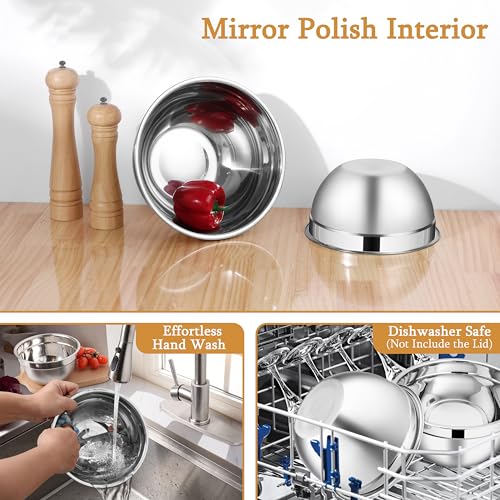 Mixing Bowls with Lids Set (6 Count)