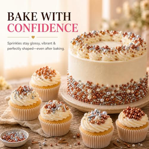 Sprinkles for Cake & Cupcake Decoration (5 Ounce)