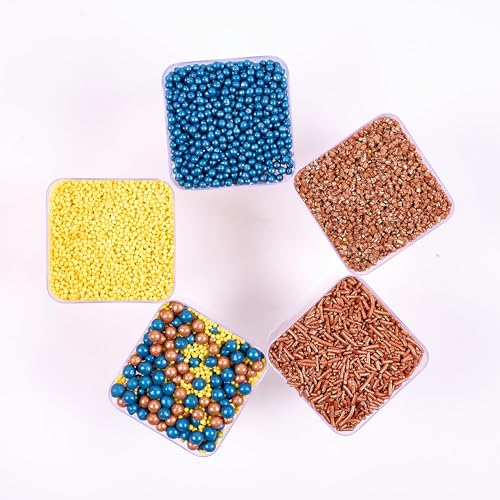 Sprinkles Confect Sprinkles for Cakes & Cupcakes Decoration Assorted pack of 5 ?Graduation Day Mix Yellow