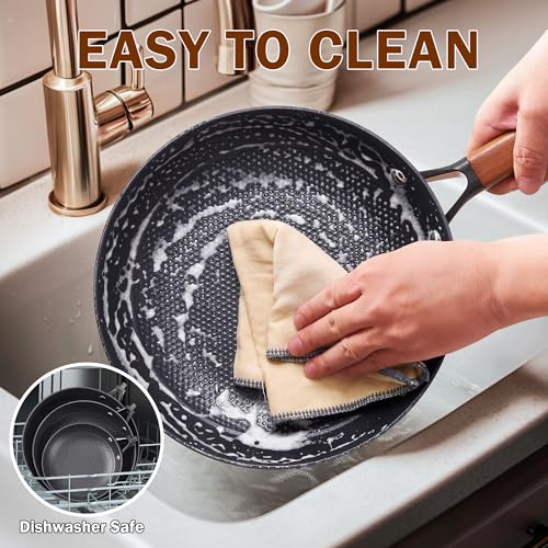 Cast Iron 8 10 Inch Nonstick Skillets (2 Count)