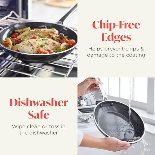 Orfeo 9.5” Nonstick Frying Pan (9.5" Frying Pan Skillet / Black)