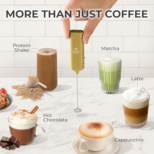 Mini & Mighty Milk Frother Wand (Aura Gold / Mini Frother)