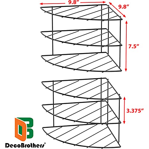 3 Tier Counter & Cabinet Corner Shelf Organizer (2 Count)