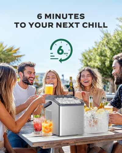 Countertop Ice Maker (Rock Black / 26lbs)